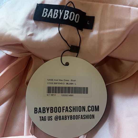 Babyboo Ariel maxi dress, blush size large NWT - Picture 2 of 2